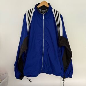 VINTAGE 1990s ADIDAS FULL ZIP WINDBREAKER XL